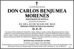 Carlos Benjumea Morenés
